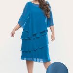 Layla Jones Dress Chiffon Ruffled Layers Lj0003 - Thumbnail Image 12