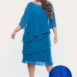 Layla Jones Dress Chiffon Ruffled Layers Lj0003 - Thumbnail Image 16