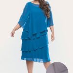 Layla Jones Dress Chiffon Ruffled Layers Lj0003 - Thumbnail Image 15