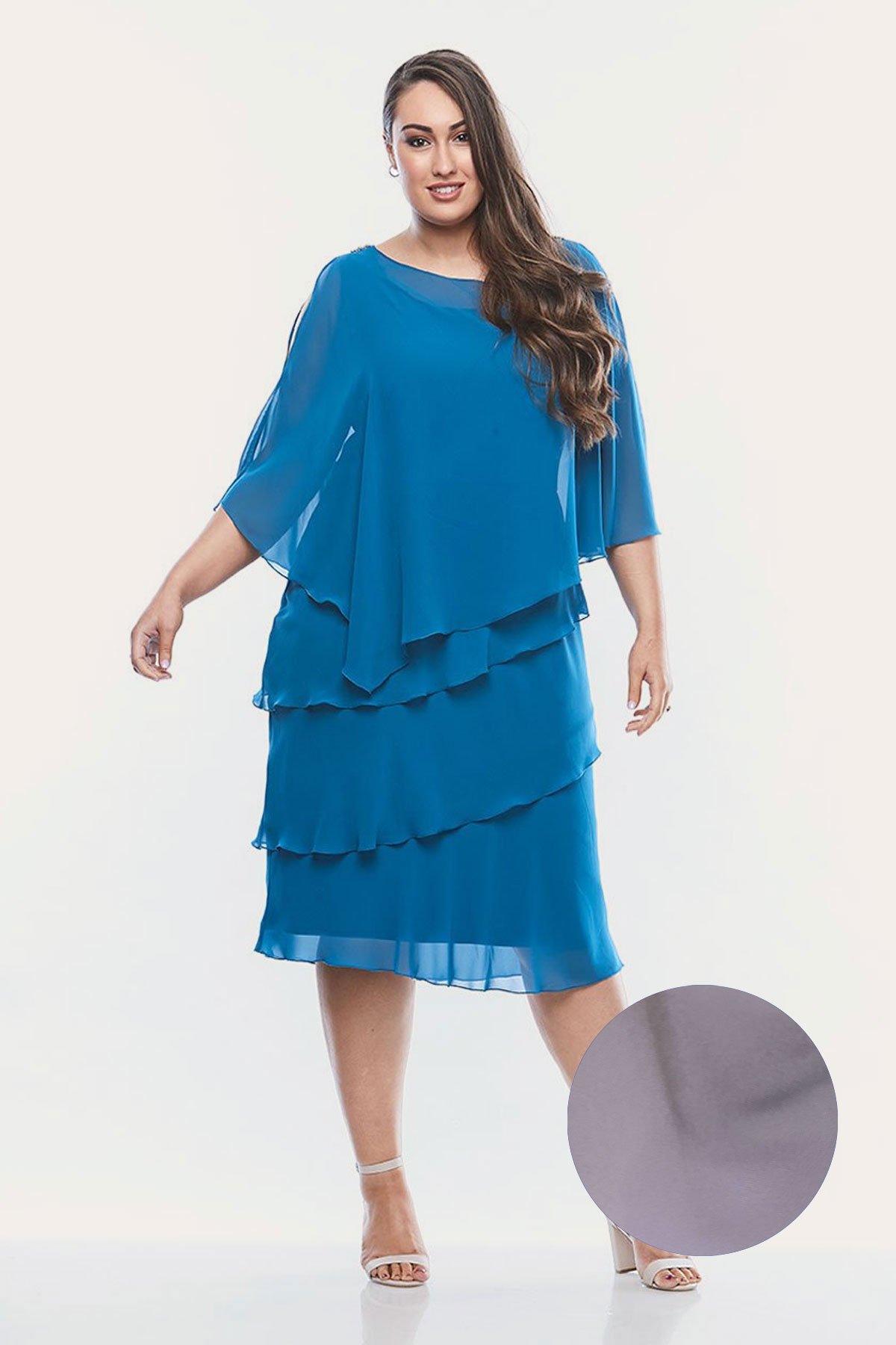 Layla Jones Dress Chiffon Ruffled Layers Lj0003 - Image 15