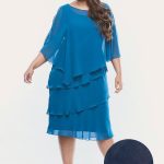 Layla Jones Dress Chiffon Ruffled Layers Lj0003 - Thumbnail Image 11