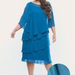 Layla Jones Dress Chiffon Ruffled Layers Lj0003 - Thumbnail Image 14