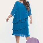 Layla Jones Dress Chiffon Ruffled Layers Lj0003 - Thumbnail Image 5