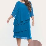 Layla Jones Dress Chiffon Ruffled Layers Lj0003 - Thumbnail Image 6