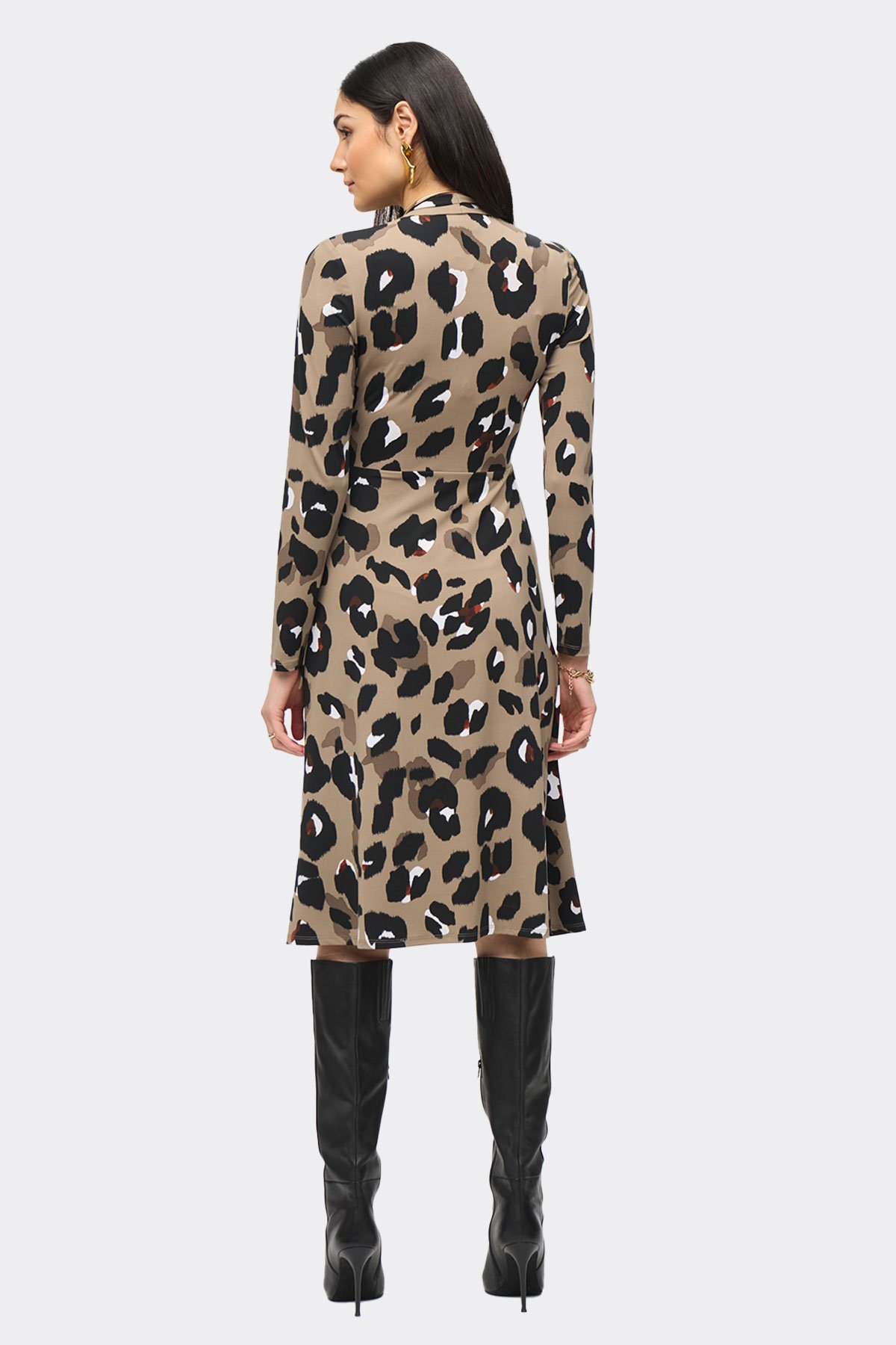 Joseph Ribkoff Animal Print Wrap Dress 243173 - Image 7
