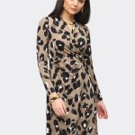 Joseph Ribkoff Animal Print Wrap Dress 243173 - Thumbnail Image 6