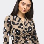 Joseph Ribkoff Animal Print Wrap Dress 243173 - Thumbnail Image 5