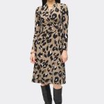 Joseph Ribkoff Animal Print Wrap Dress 243173 - Thumbnail Image 4