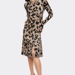 Joseph Ribkoff Animal Print Wrap Dress 243173 - Thumbnail Image 3