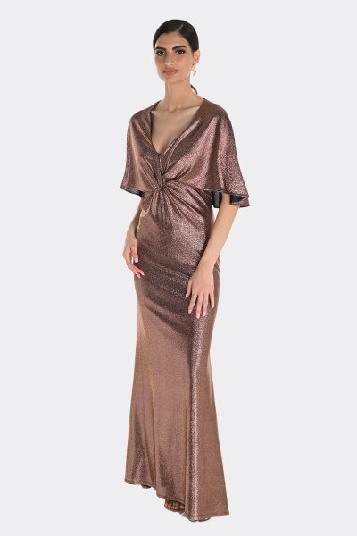 Frank Lyman Flutter Sleeve Wrap Dress 259243