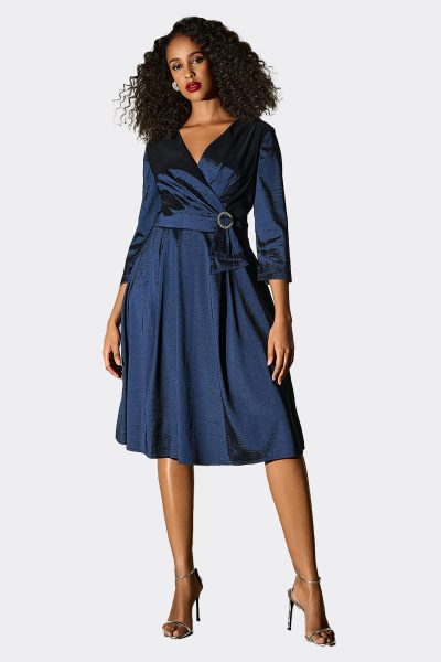 Joseph Ribkoff Tafetta Fit N Flare Dress 253777