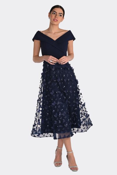 Embroided Skirt Dress Midnight 268510 CC36474 front
