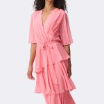 Chiffon Teired Wrap Dress Bellini 271763 CC37689 angle