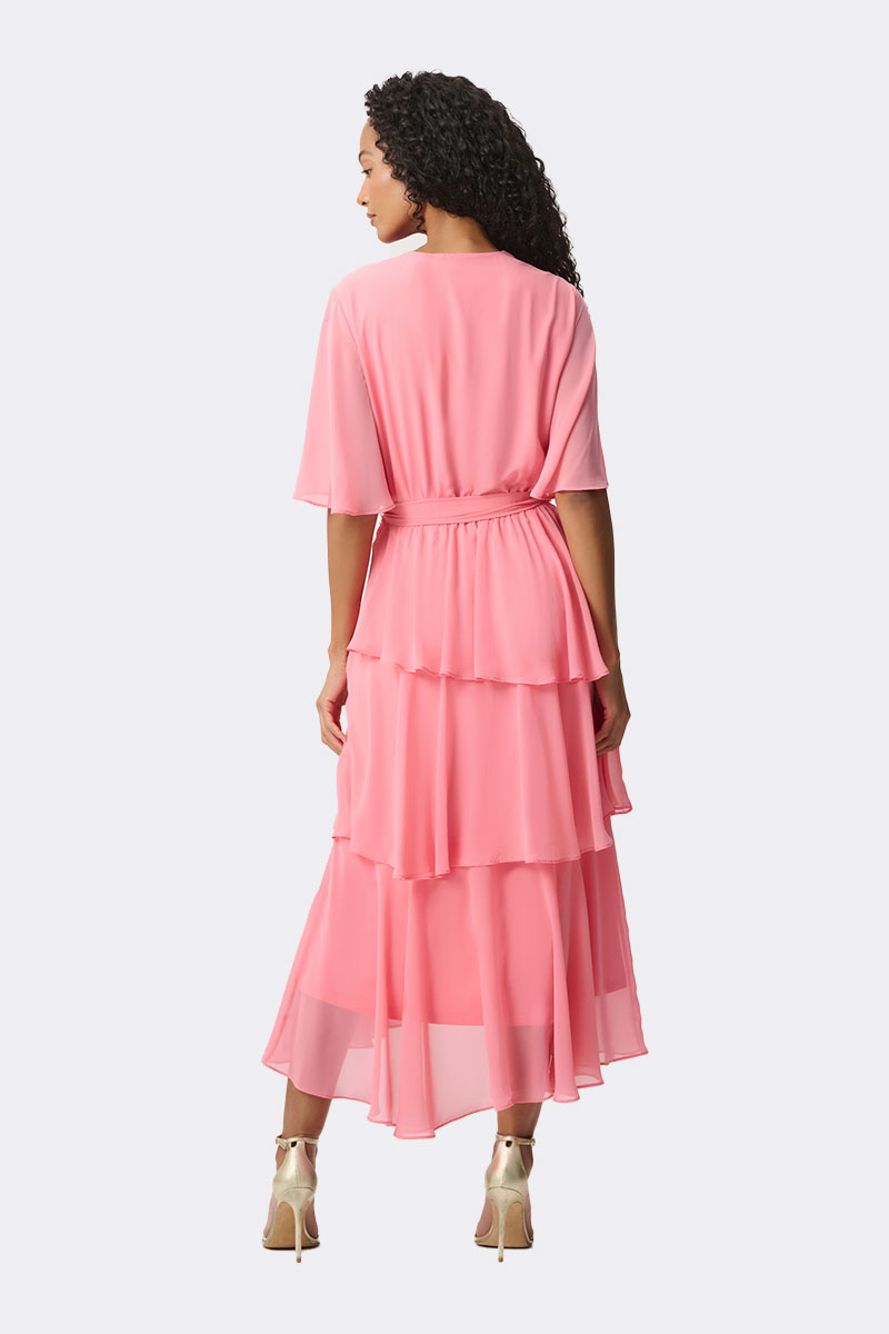 Chiffon Teired Wrap Dress Bellini 271763 CC37689 back
