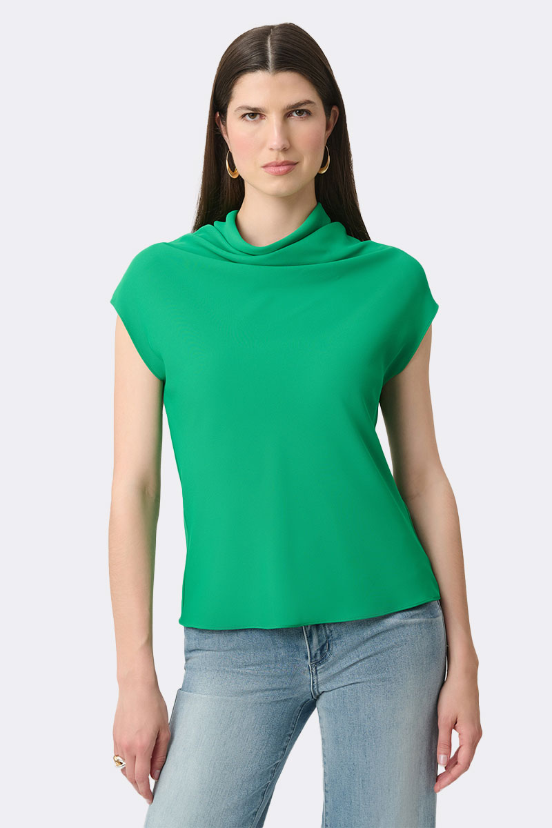 Cowl Neck Top Green 271182 CC37711 front 2