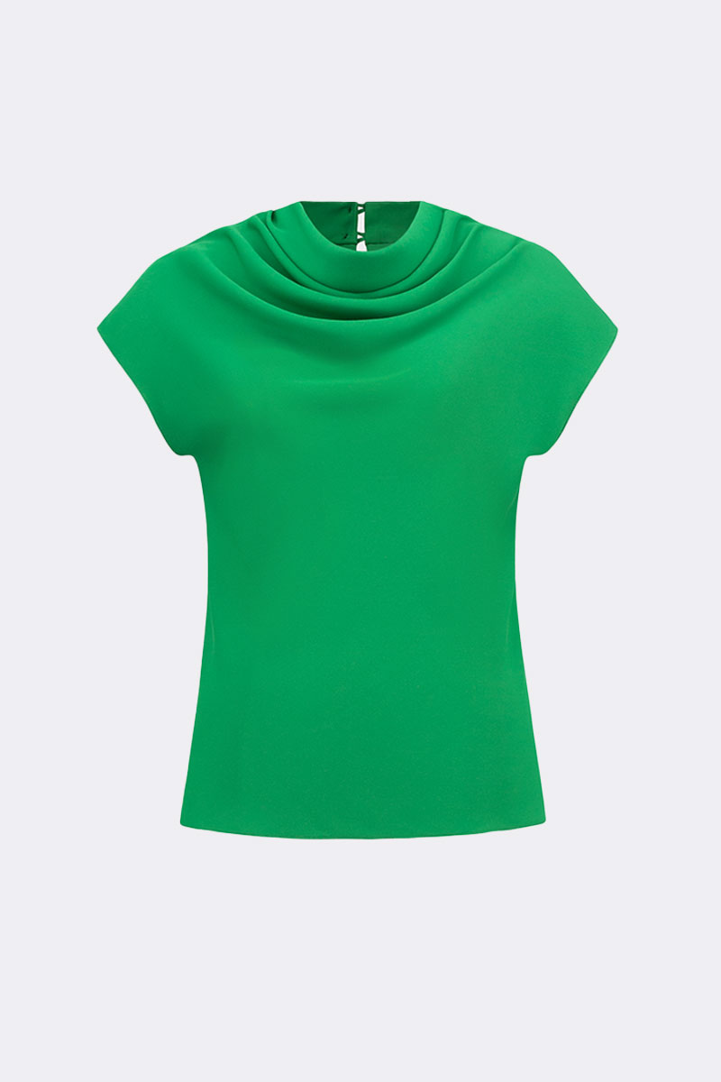 Cowl Neck Top Green 271182 CC37711 shirt