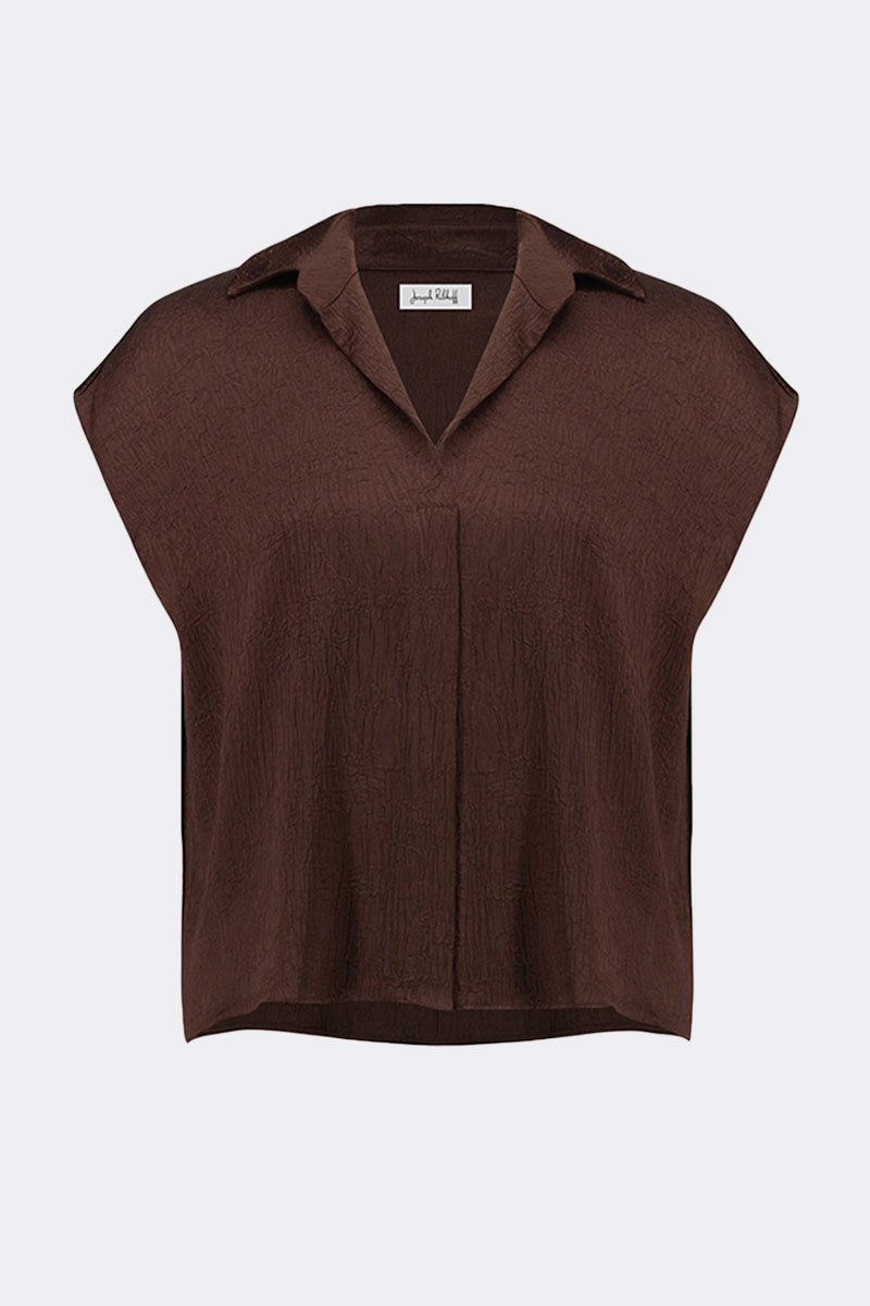 Crushed Dolman Sleeve Top Mahogany 271003 CC37685 shirt