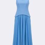Drop Waist Chiffon Dress Cornflower 271725 CC37712 dress