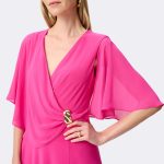 Flowy Wrap Dress Pink 271722 CC37695 close