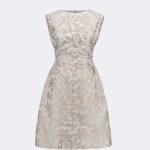 Jacquard Sleeveless Dress Sand 271747 CC37693 dress