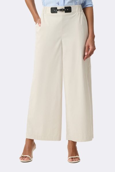 Poplin Culotte Pant Stone 271048 CC37705 front