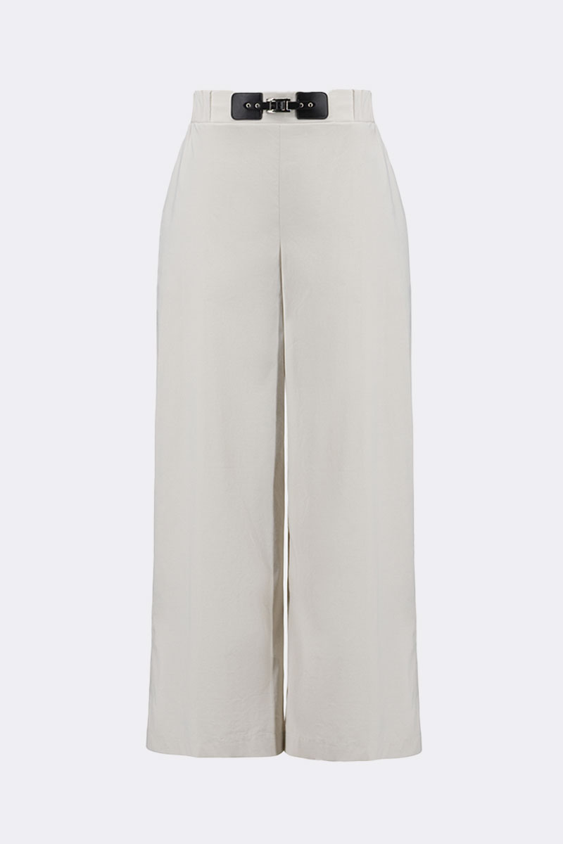 Poplin Culotte Pant Stone 271048 CC37705 pants