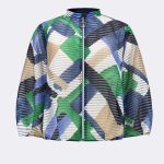 Print Bomber Jacket Blue Green 271058 CC37704 jacket