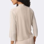 Rhinestone 3 4 Sleeve Jacket Sand 271750 CC37692 back