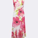 Sleeveless Print Flounce Dress Vanilla Pink 271068 CC37703 dress