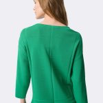 Textured V Neck Jumper Green 271954 CC37688 back