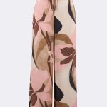 Wide Leg Print Pant Pink 271183 CC37709 pants